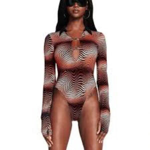 I.AM.GIA Dalia Body Suit in Artsy Print - NEW - Size XS